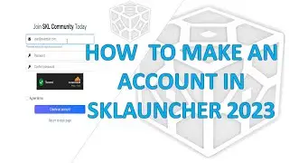HOW TO MAKE AN ACCOUNT IN SKLAUNCHER (2023) Minecraft