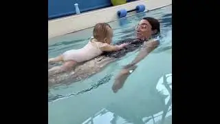 Baby swimming first time 😍 | baby swimming| Baby stories #baby #swimming