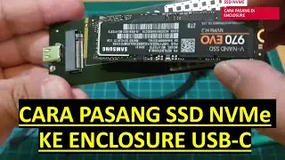 Cara buat External Storage SSD NVMe Pakai Enclosure Usb-C 