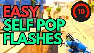 CS2 Mirage - Easy Self Pop Flashes