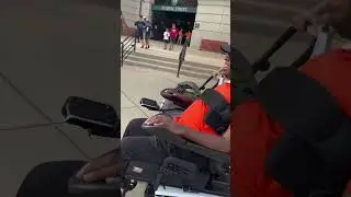 Speeding In My Wheelchair At The Orioles Game