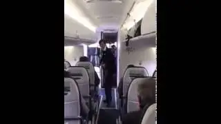 Flight Attendant Gets Funky