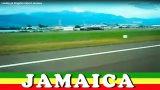 Landing at Kingston Airport Jamaica