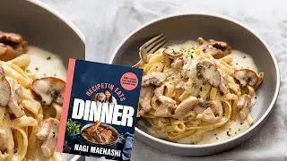 Creamy Chicken & Mushroom Fettuccine