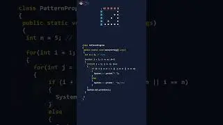 Triangle pattern program in Java  - Code pattern in less than 60 seconds #shorts #patternshorts