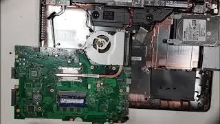 Asus X751L disassembly - change thermal paste, HDD replacement, ram upgrade