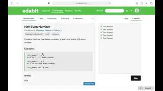 Python Function: Nth Even Number