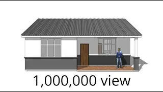 Home plans 67 sqm. 2 bedroom 1 toilet 1 livingroom