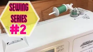 How to Thread & Load Bobbin Brother CE1100PRW  / Sewing Series #2 | I'm A Cool Mom