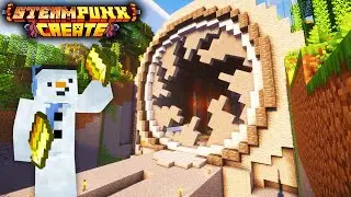 I Built a VAULT with CREATE MOD in Steampunk Minecraft