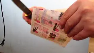 Демонстрация ножа, сталь клинка ДИ90.