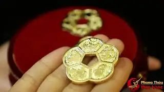 Đồng Hoa Mai Mạ Vàng 24k - SP000686