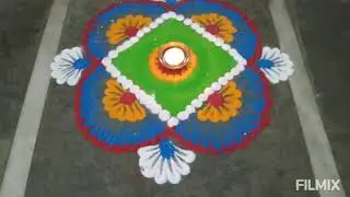 Rangoli for navratri special | Rangoli draw by sharayu | Sharayu's creative arts