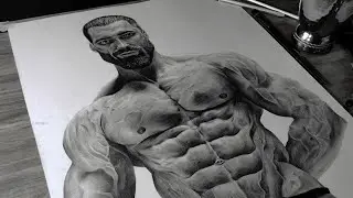 Gigachad Pencil Sketch Drawing tutorial | Ep 3