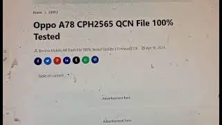 OPPO F9 CPH1823 Scatter File Dead Mode 100$ Tested