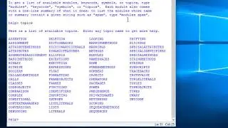 06   python help python documentation