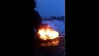 Как зимой греются дальнобойщики жесть!!!