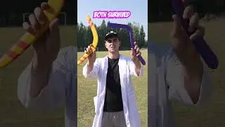 3D Printed Boomerang vs Real Boomerang