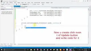 C# Tutorial 5  How to update data through Data Grid View on windows form