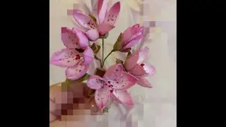 Цветы из фоамирана!!!!Весенние цветы!! Без молдов!!