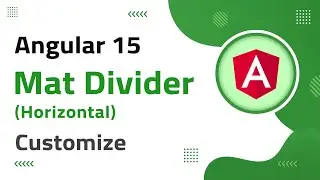 30) Mat Divider (Horizontal) Customization in Angular 15 | angular material | angular 15 tutorial
