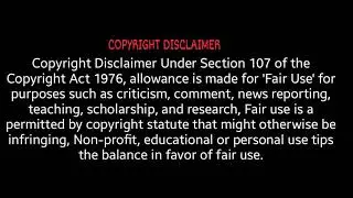 Copyright act disclaimer notice video