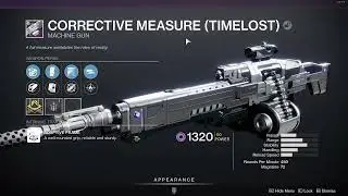 HOW TO GET TIMELOST CORRECTIVE MEASURE - DESTINY 2