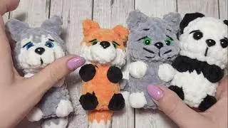 🐼 ПАНДА ИЗ ПЛЮШЕВОЙ ПРЯЖИ ВЯЗАНАЯ КРЮЧКОМ🐼crochet panda👍Gehäkelter Panda
