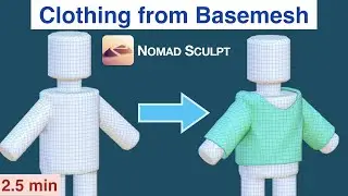 Nomad Sculpt: Tips for extracting clothing from Basemesh