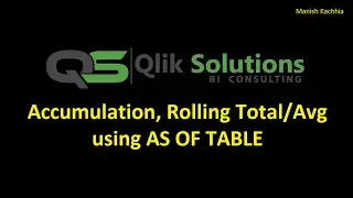 Qlik - 066: Get cumulative and rolling total/average using As of Table (As of Calendar)
