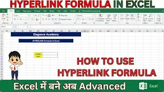 How to use HYPERLINK Formula in Excel🔥 