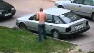 пьяный отжег!