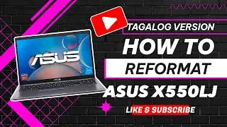 HOW TO REFORMAT ASUS X550LJ | X540LJ LAPTOP