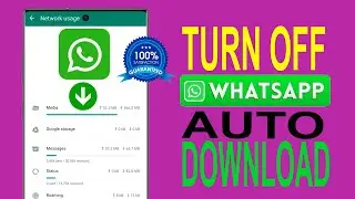 How To Turn Off Auto Download In Whatsapp