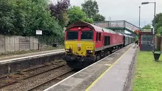 DBCargo class 66 66104 hauling 6V75 Dee Marsh to Margam steel empties #borderlandsline #train #rails