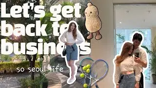 I’m Back! Aesthetic Cafes, Rusty Tennis & Allergy Test Prep | so seoul life VLOG