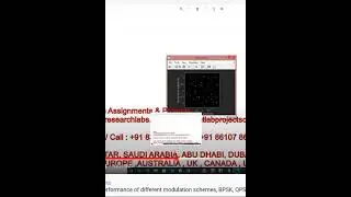 Simulating the performance of different modulation schemes, BPSK, QPSK, FSK, QAM16, QAM64