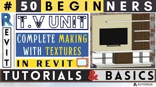 #50 Beginners / How to create T.V UNIT / Revit Tutorials & Basics / #revit #createghar #revit