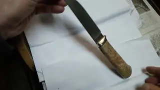 Нож сталь N690, Стабилка своя.