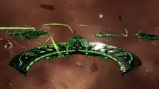 Necrons vs Tyranids - Skalgrim Mod - Massive Battle - Battlefleet Gothic Armada 2