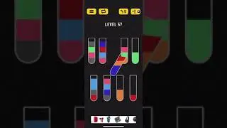 Прохождение Water Sort Puzzle level 57 🟠🟡🟢