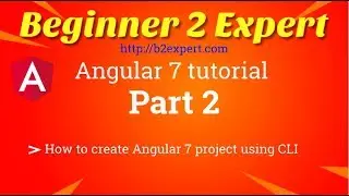 How to create angular 7 project using CLI
