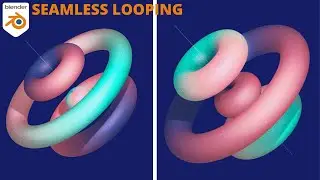Easy Seamless loop Motion Graphics | Blender Tutorial | Blender Animation