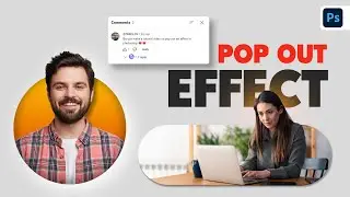 2D & 3D POP OUT Effect in Photoshop Tutorial