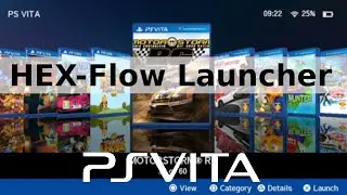 Hex-Flow Launcher. Alternative UI Launcher PS Vita. VitaHex