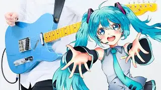 《メルト／supercell Feat. 初音ミク》ギターで弾いてみた／初音ミク描いてみた／Guitar Cover＆illustration／melt／Hatsune Miku