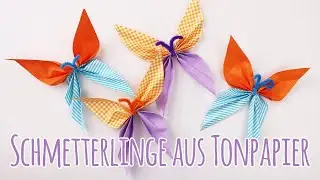 Schmetterling aus Tonpapier basteln | DIY Anleitung | Talu.de