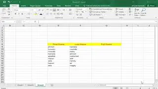 Flash fill in Excel 2016