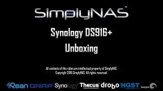 Synology DS916+ Unboxing By SimplyNAS
