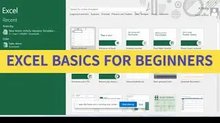 Excel Basics for beginners _ Basic Tasks in Excel for Beginners